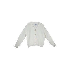 Princess Polly White Button Down Sweater